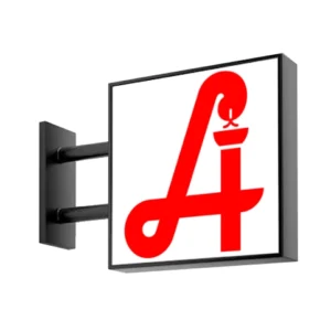 DOOH LED Leuchtschild Apotheke